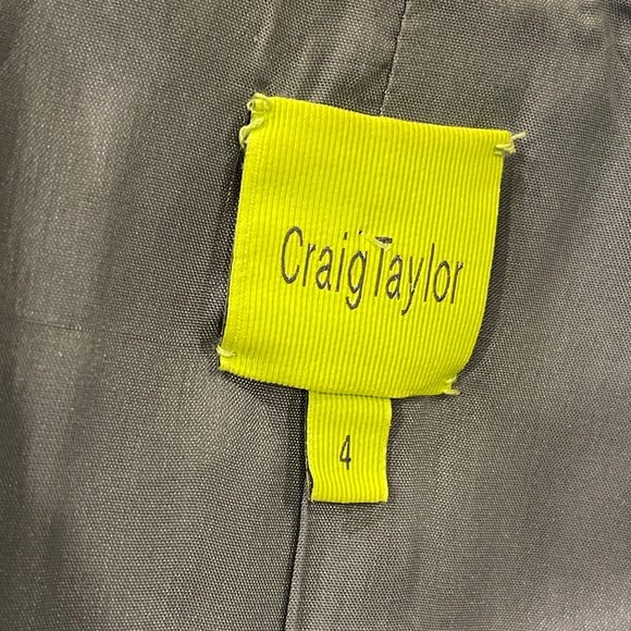 NEW! Craig Taylor One Button Fitted Floral Blazer, Jacket Size 4 - Picture 10 of 11